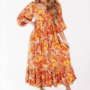 Floral midi dress
